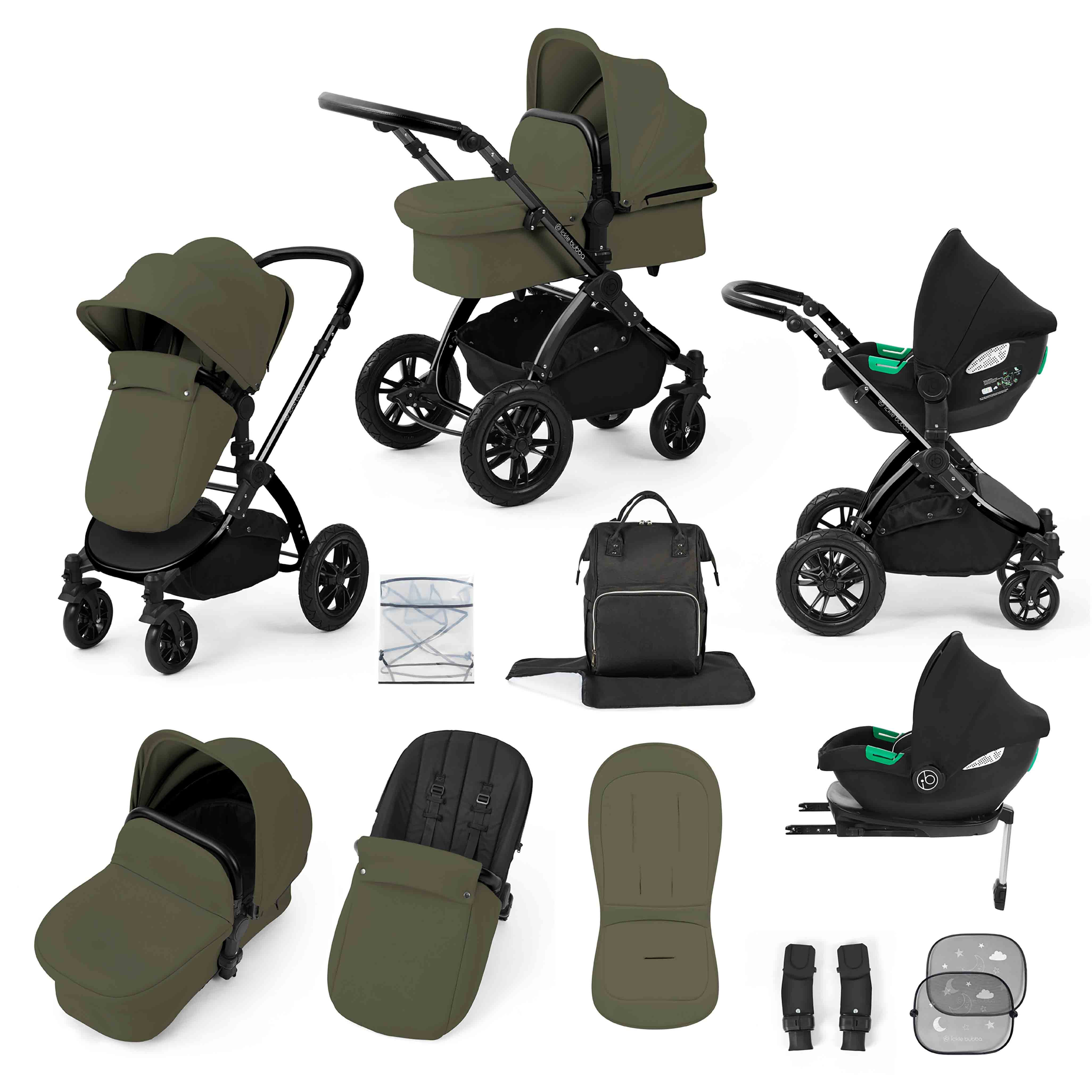 Stomp Luxe All-in-One Cirrus i-Size Reisesystem mit ISOFIX-Basis