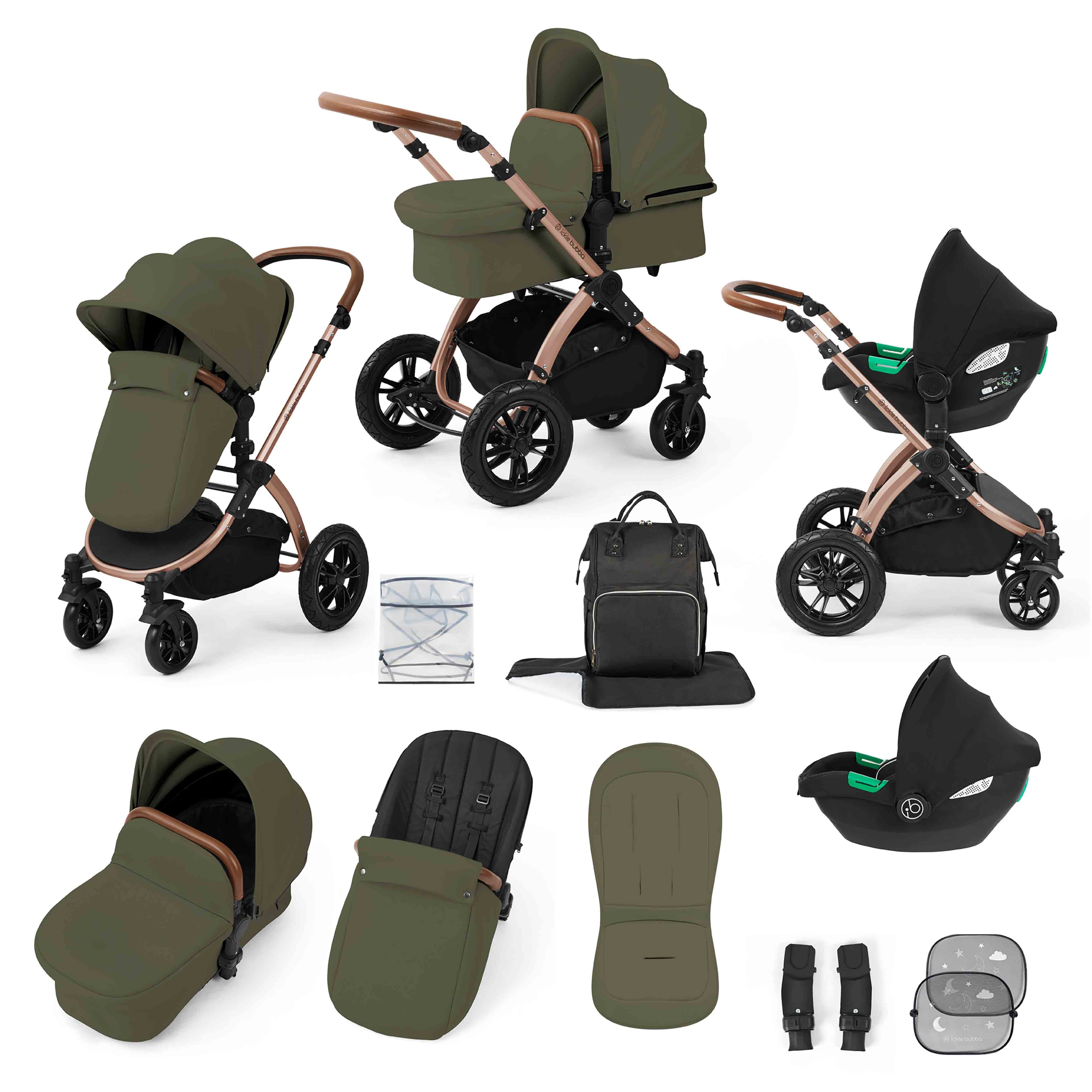 Stomp Luxe 3-in-1 i-Size Reisesystem mit Cirrus Autositz