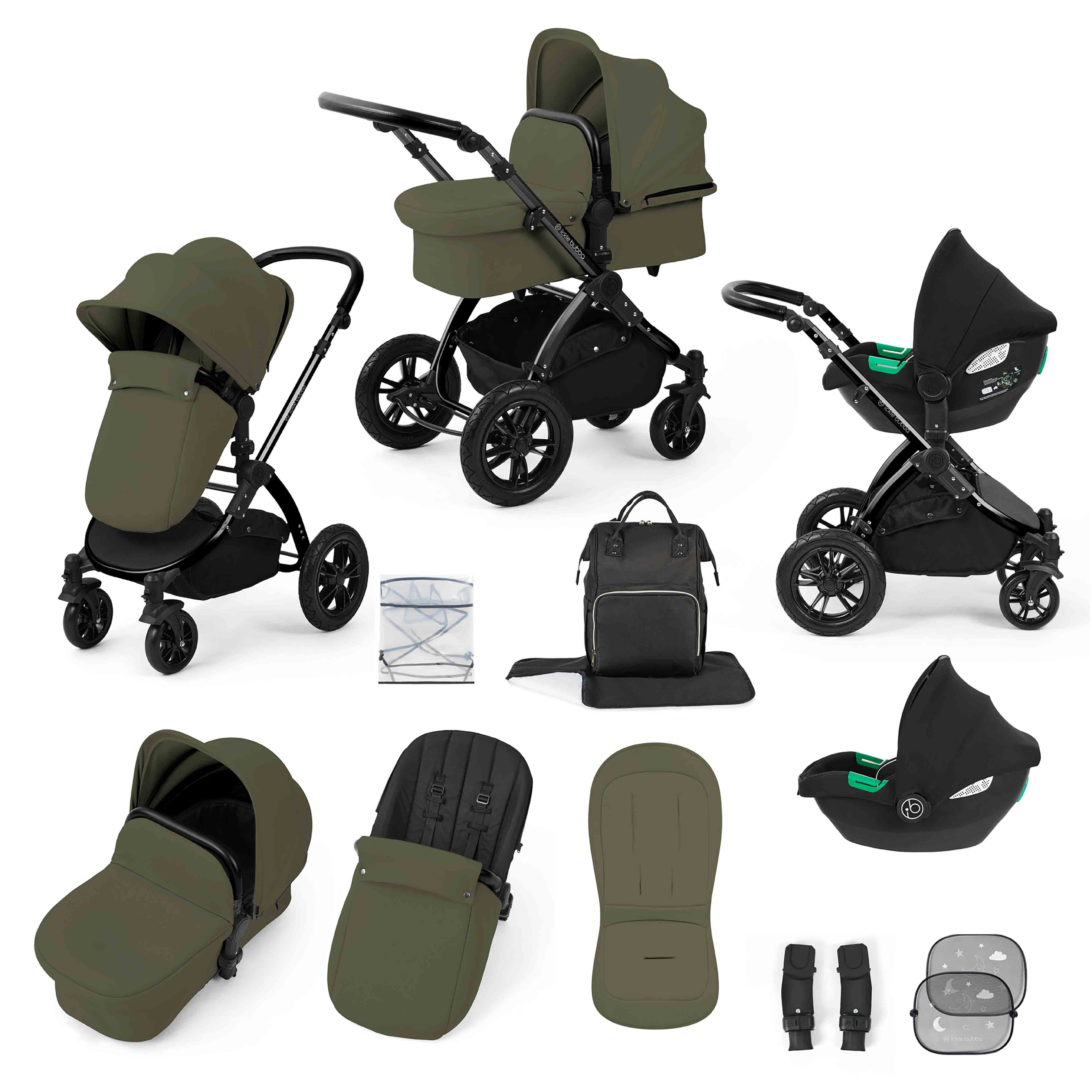 Stomp Luxe 3-in-1 i-Size Reisesystem mit Cirrus Autositz