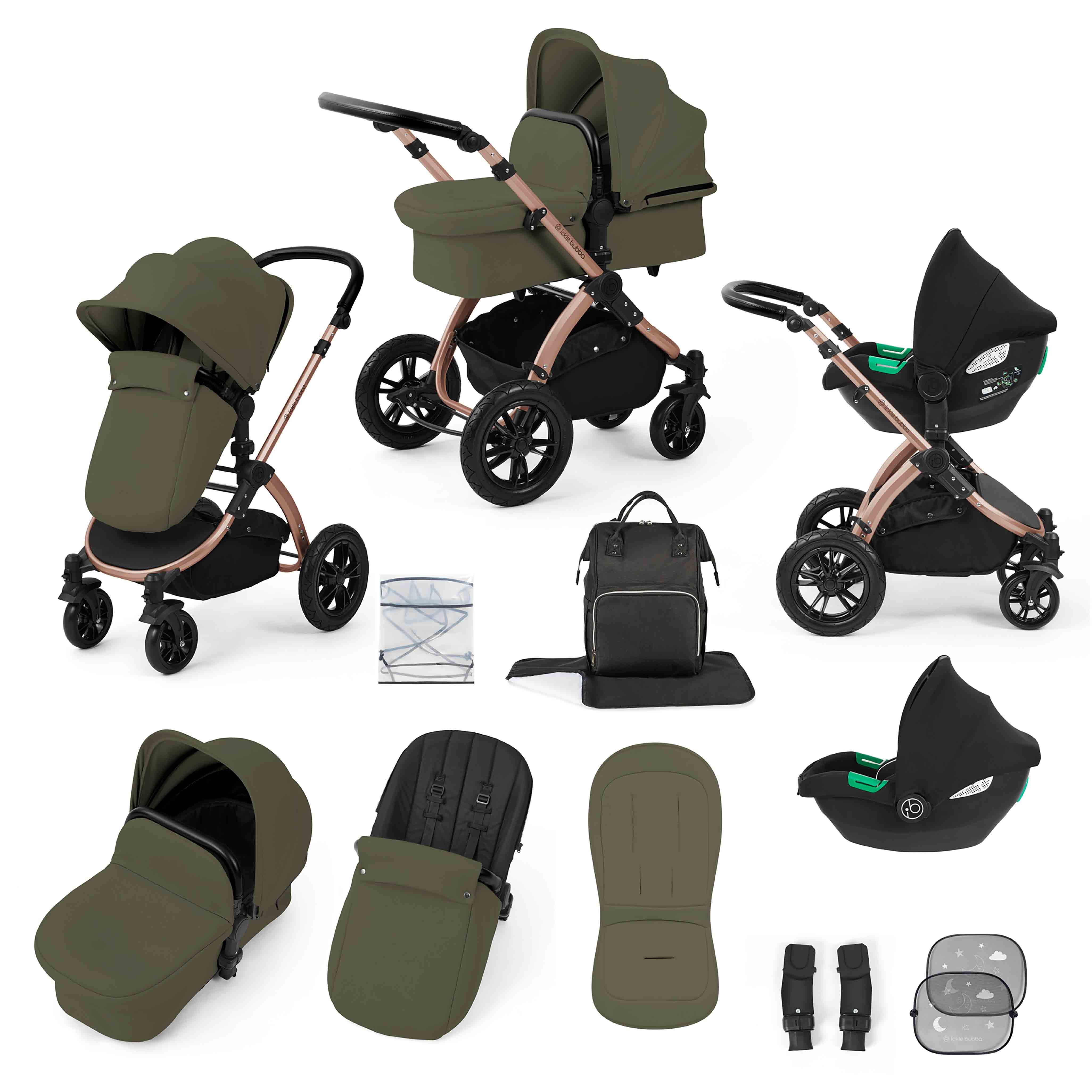 Stomp Luxe 3-in-1 i-Size Reisesystem mit Cirrus Autositz