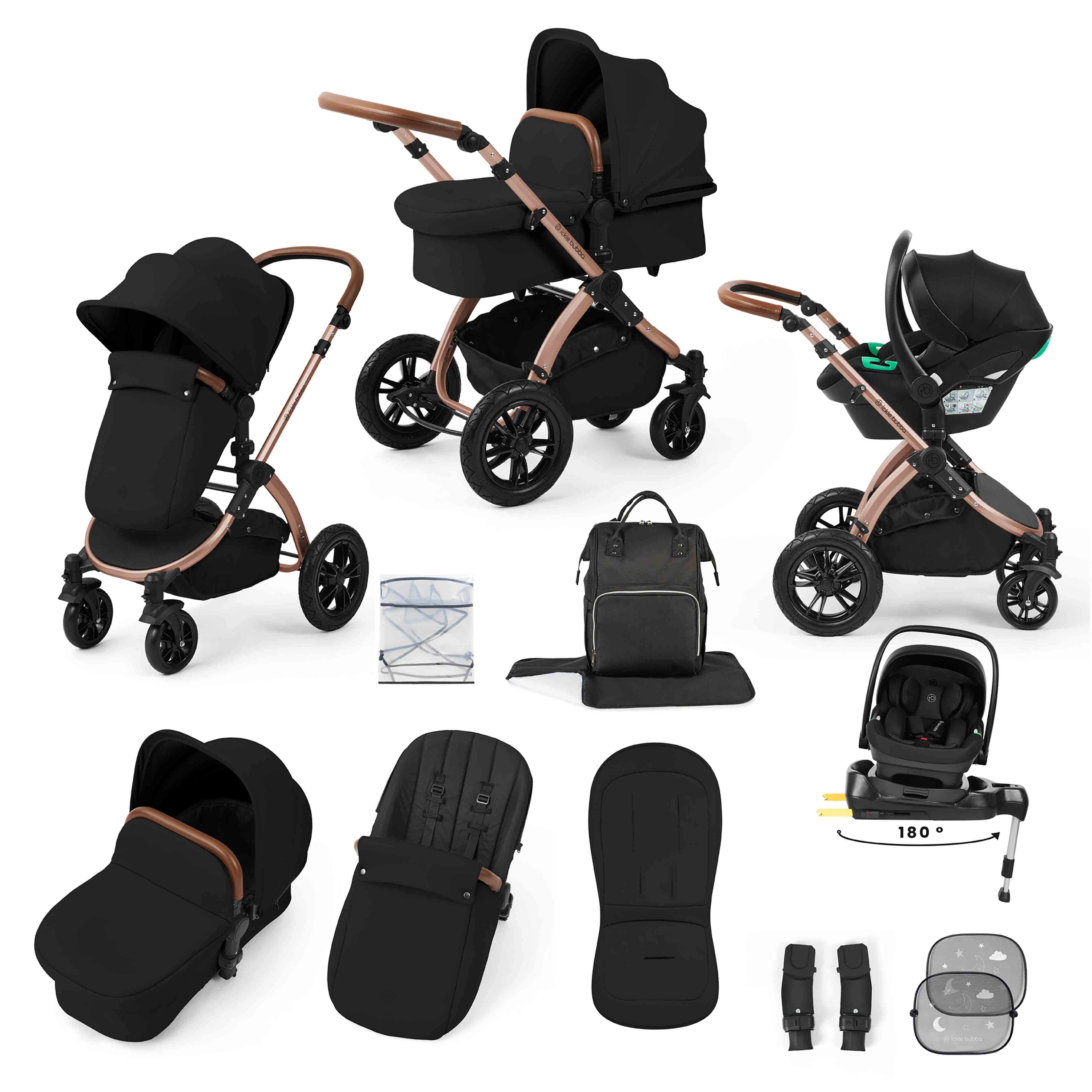 Stomp Luxe All-in-One Nimbus 180° Spin i-Size Reisesystem mit ISOFIX-Basis