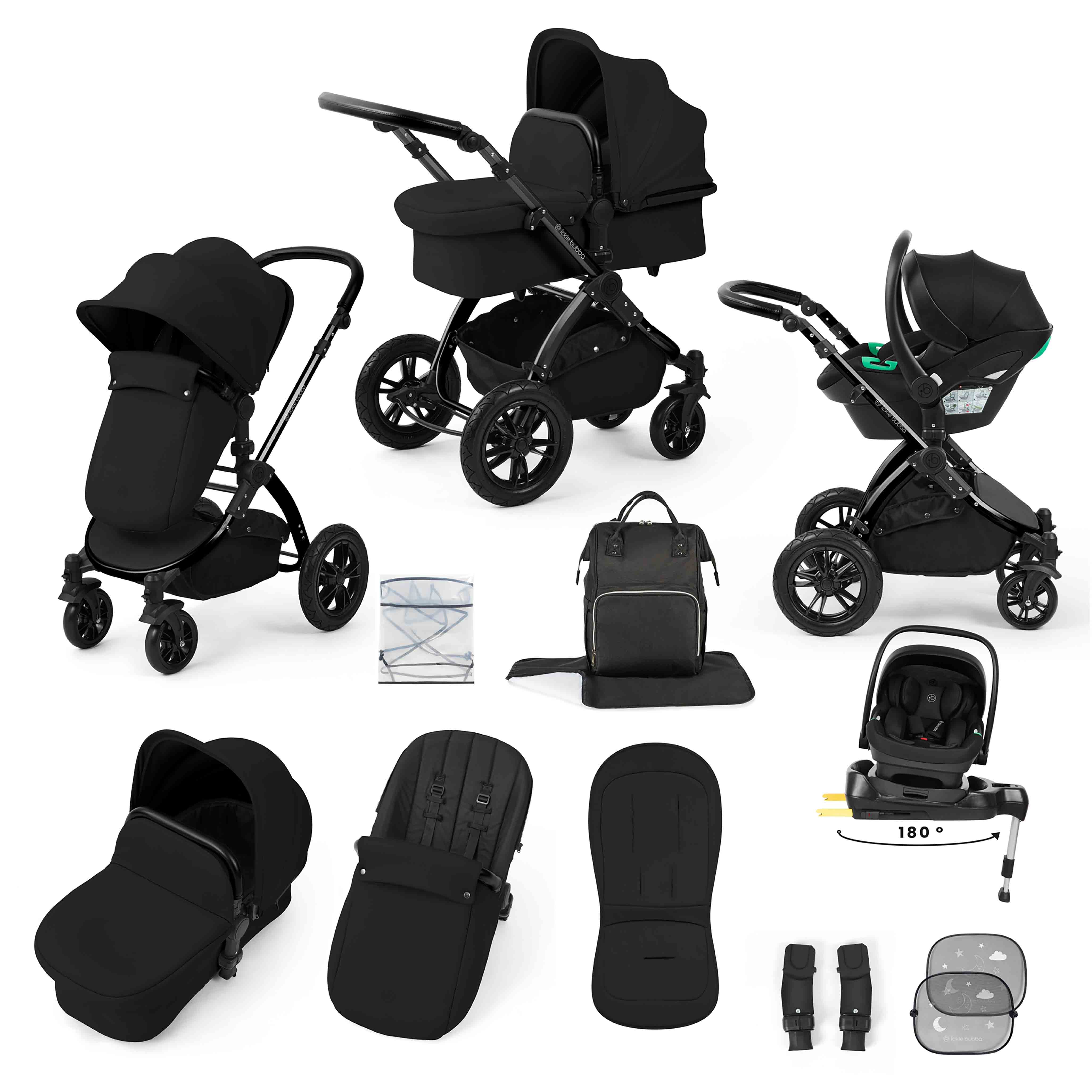 Stomp Luxe All-in-One Nimbus 180° Spin i-Size Reisesystem mit ISOFIX-Basis