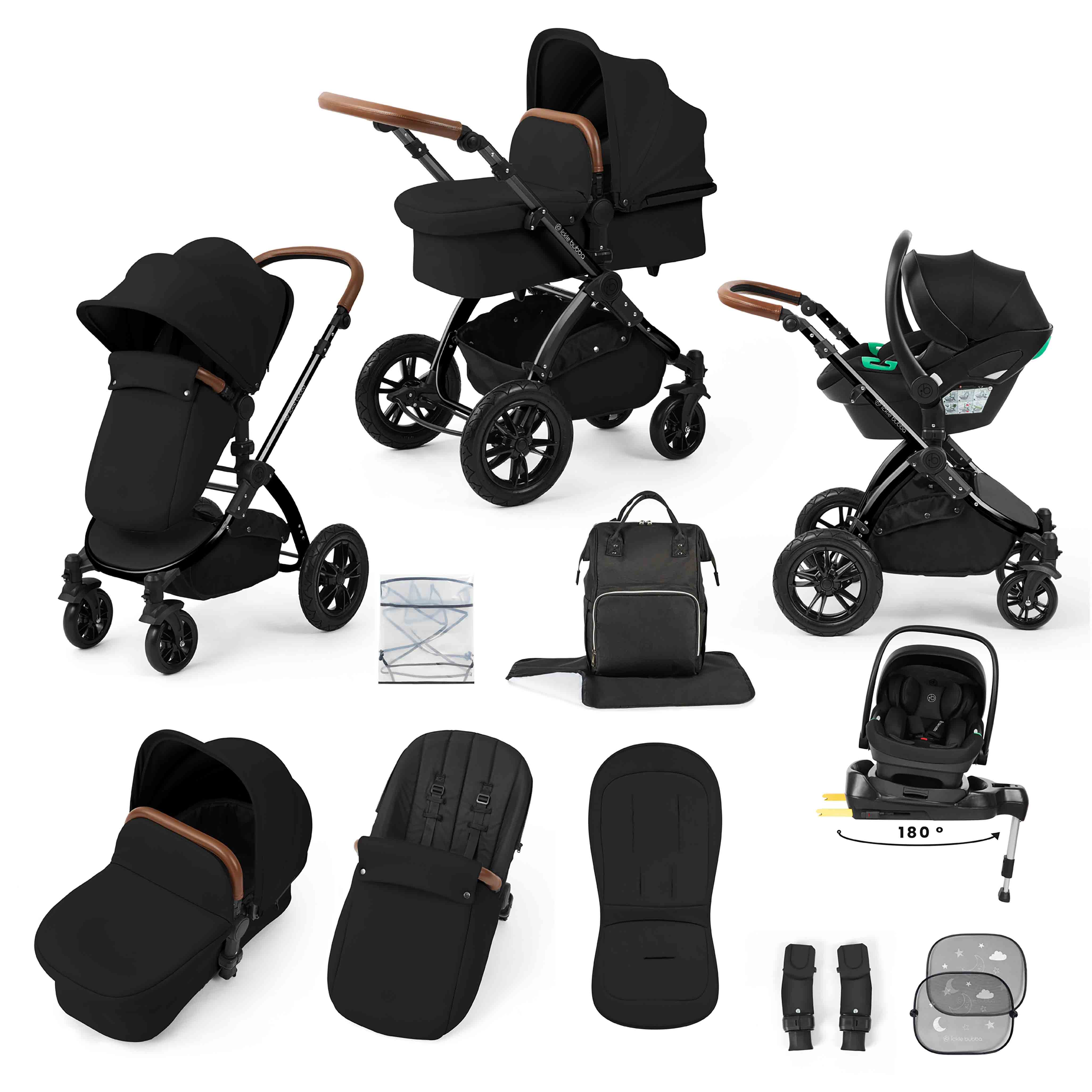 Stomp Luxe All-in-One Nimbus 180° Spin i-Size Reisesystem mit ISOFIX-Basis