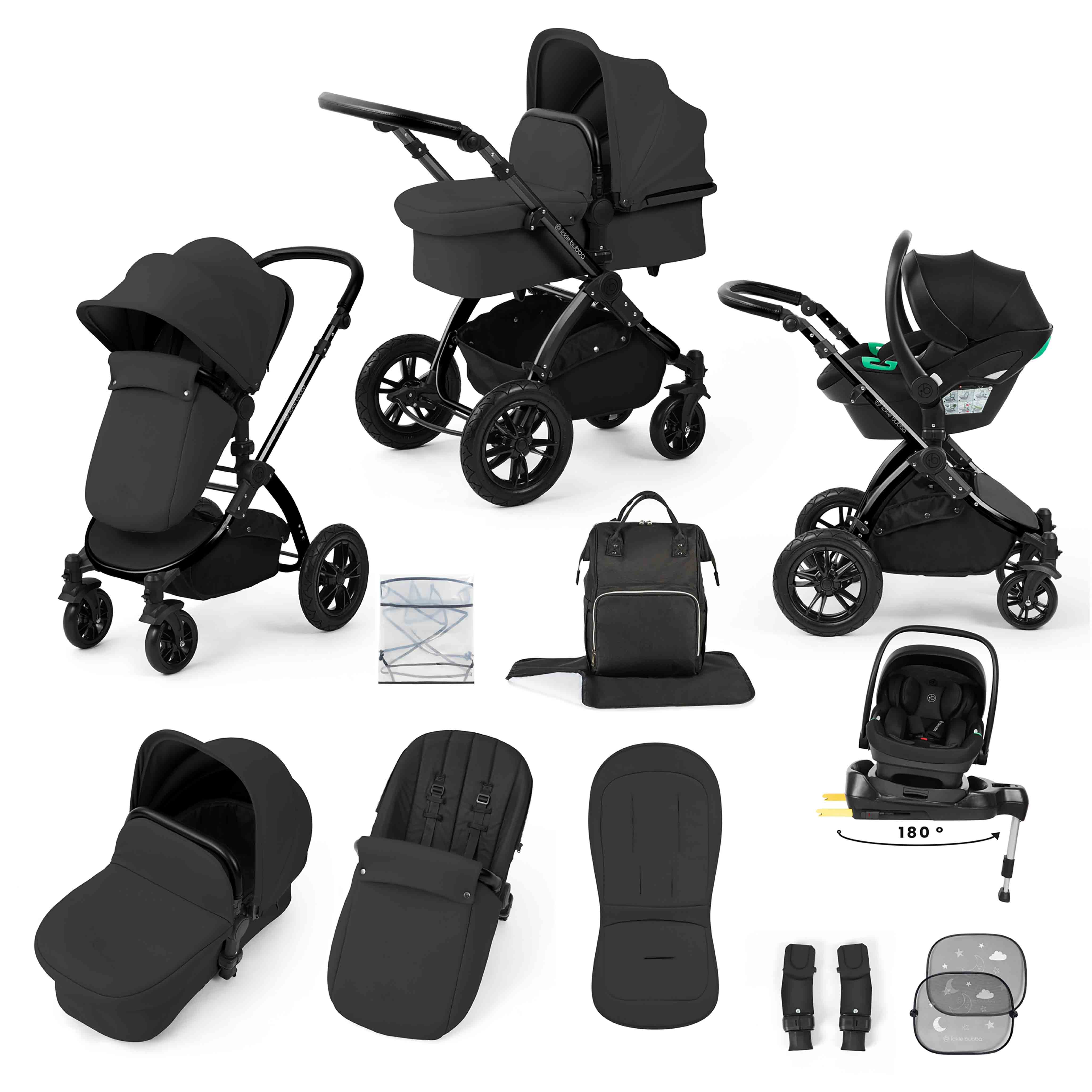 Stomp Luxe All-in-One Nimbus 180° Spin i-Size Reisesystem mit ISOFIX-Basis
