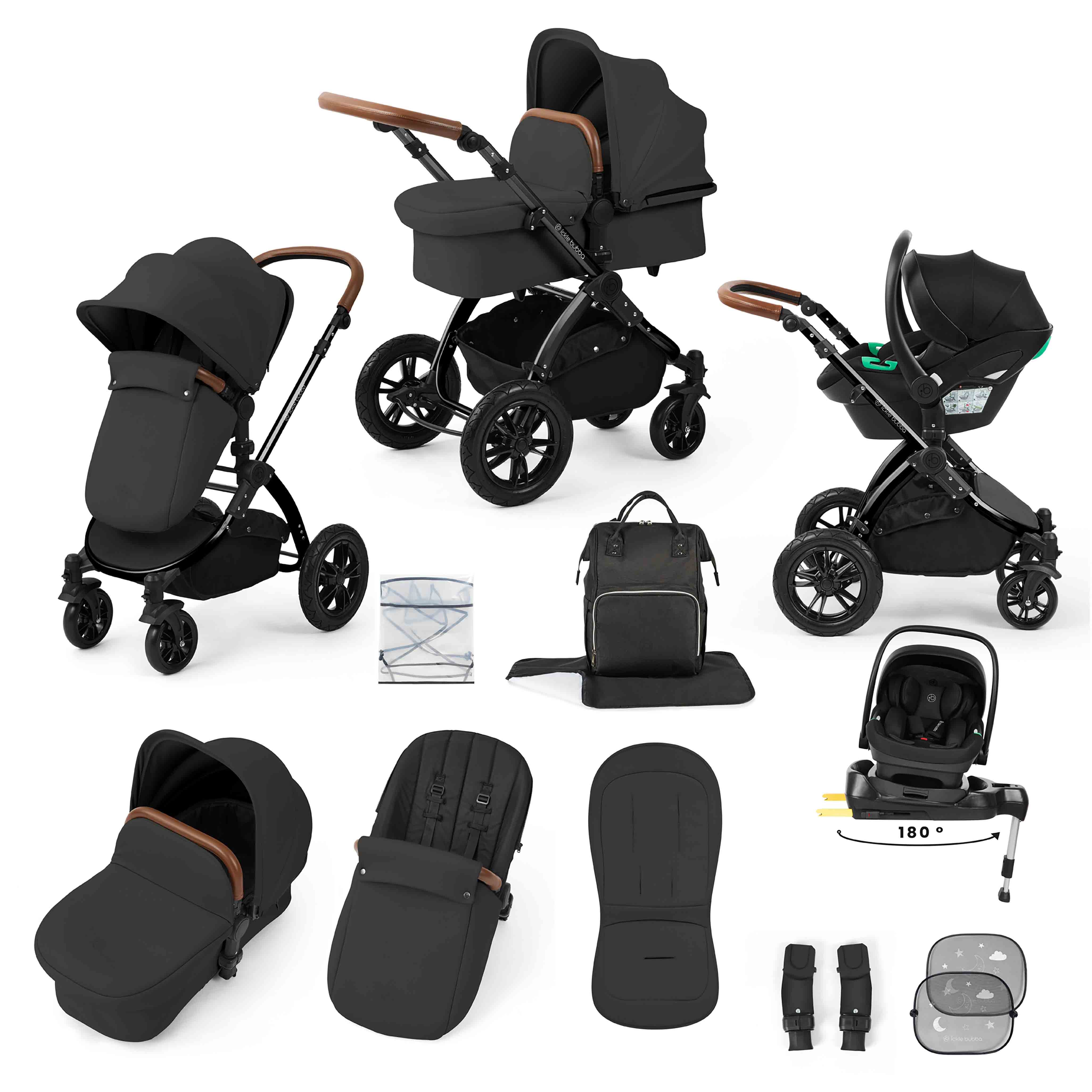 Stomp Luxe All-in-One Nimbus 180° Spin i-Size Reisesystem mit ISOFIX-Basis
