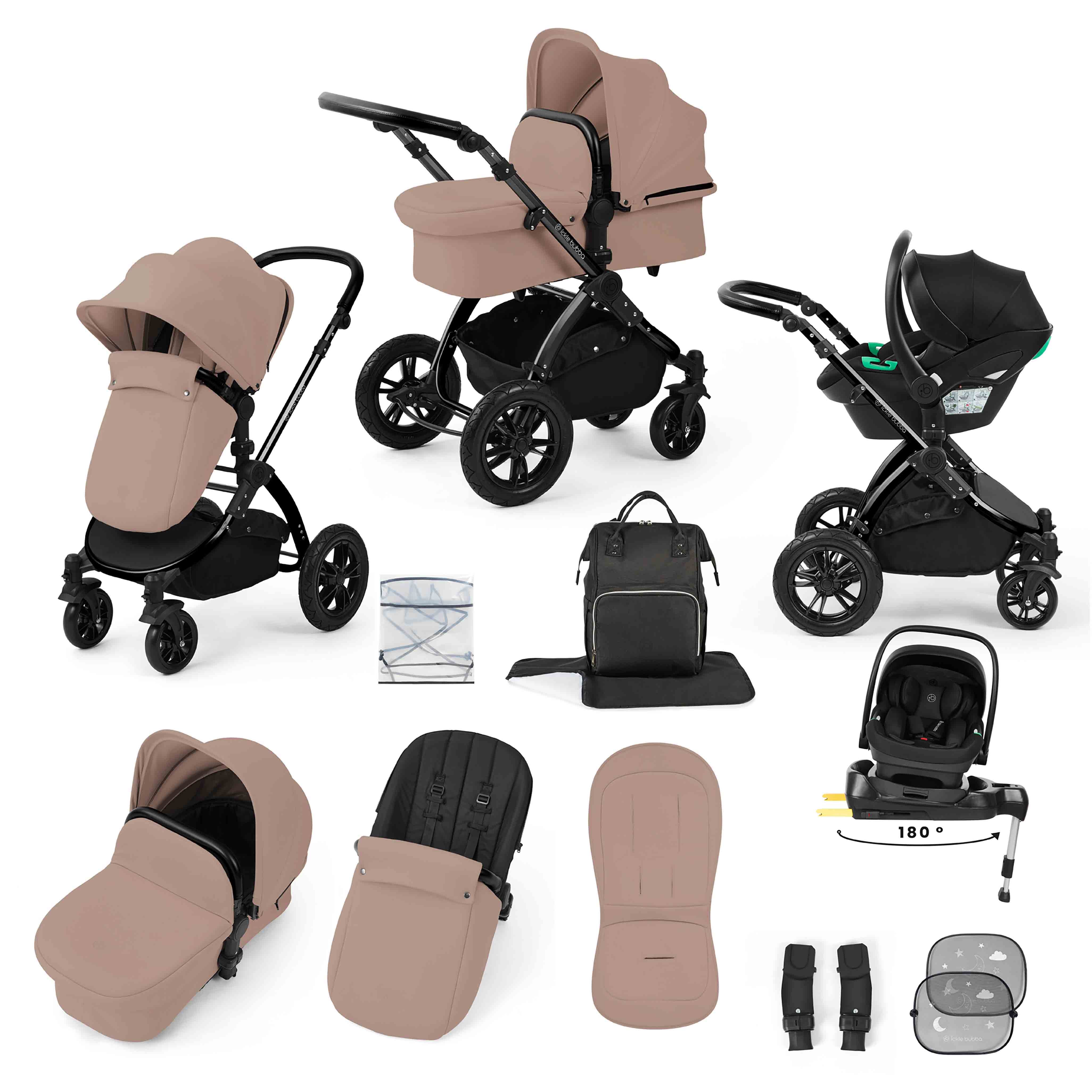 Stomp Luxe All-in-One Nimbus 180° Spin i-Size Reisesystem mit ISOFIX-Basis
