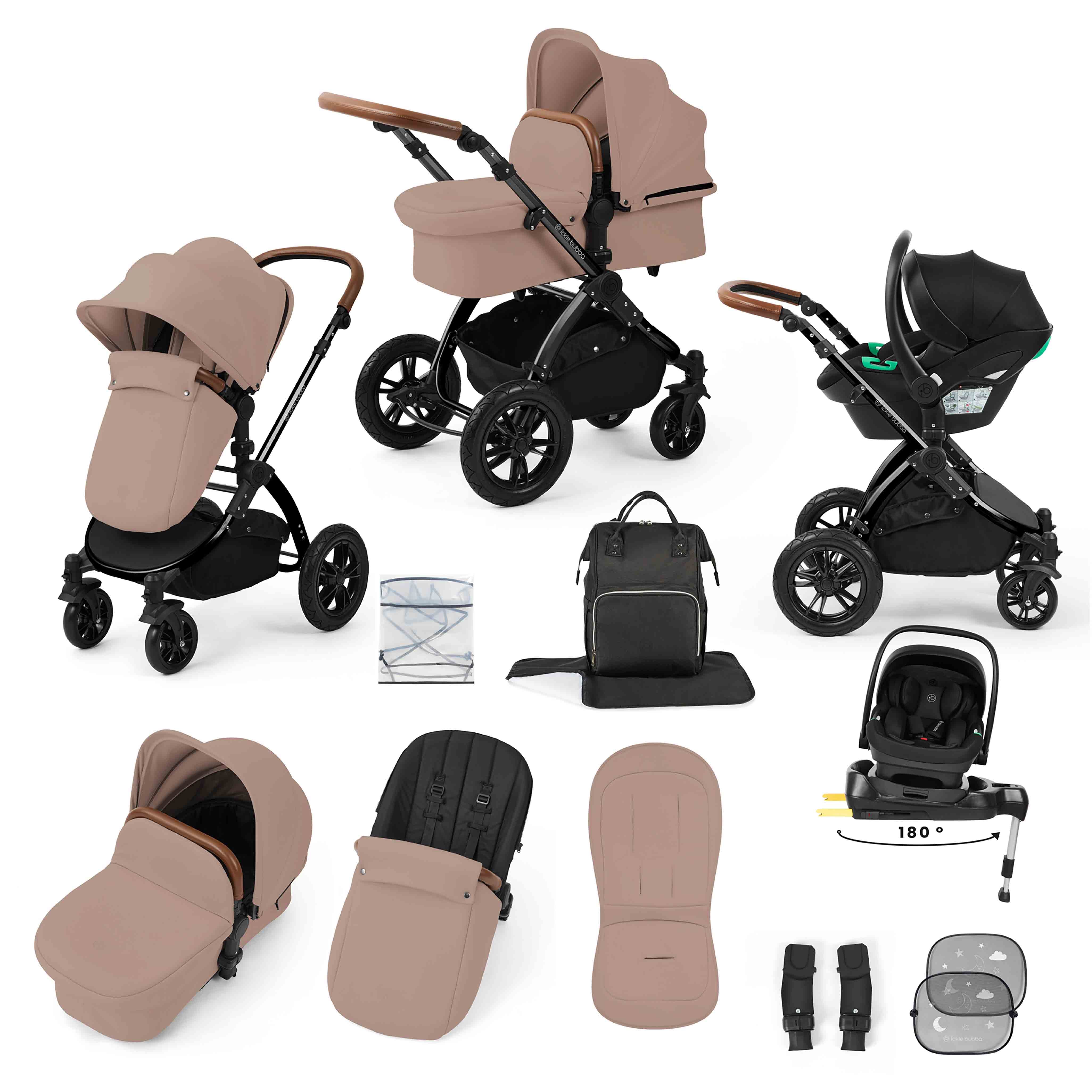 Stomp Luxe All-in-One Nimbus 180° Spin i-Size Reisesystem mit ISOFIX-Basis