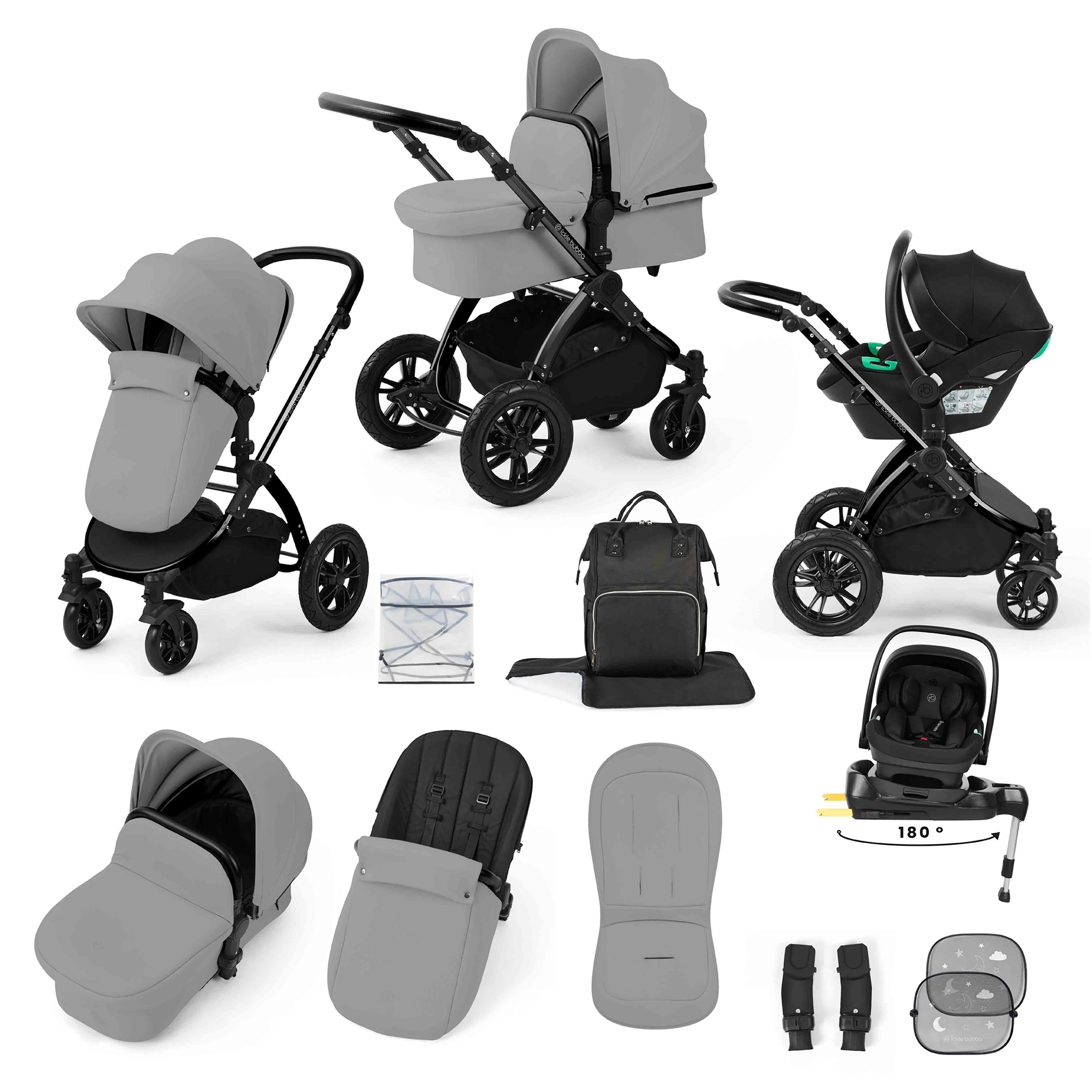 Stomp Luxe All-in-One Nimbus 180° Spin i-Size Reisesystem mit ISOFIX-Basis