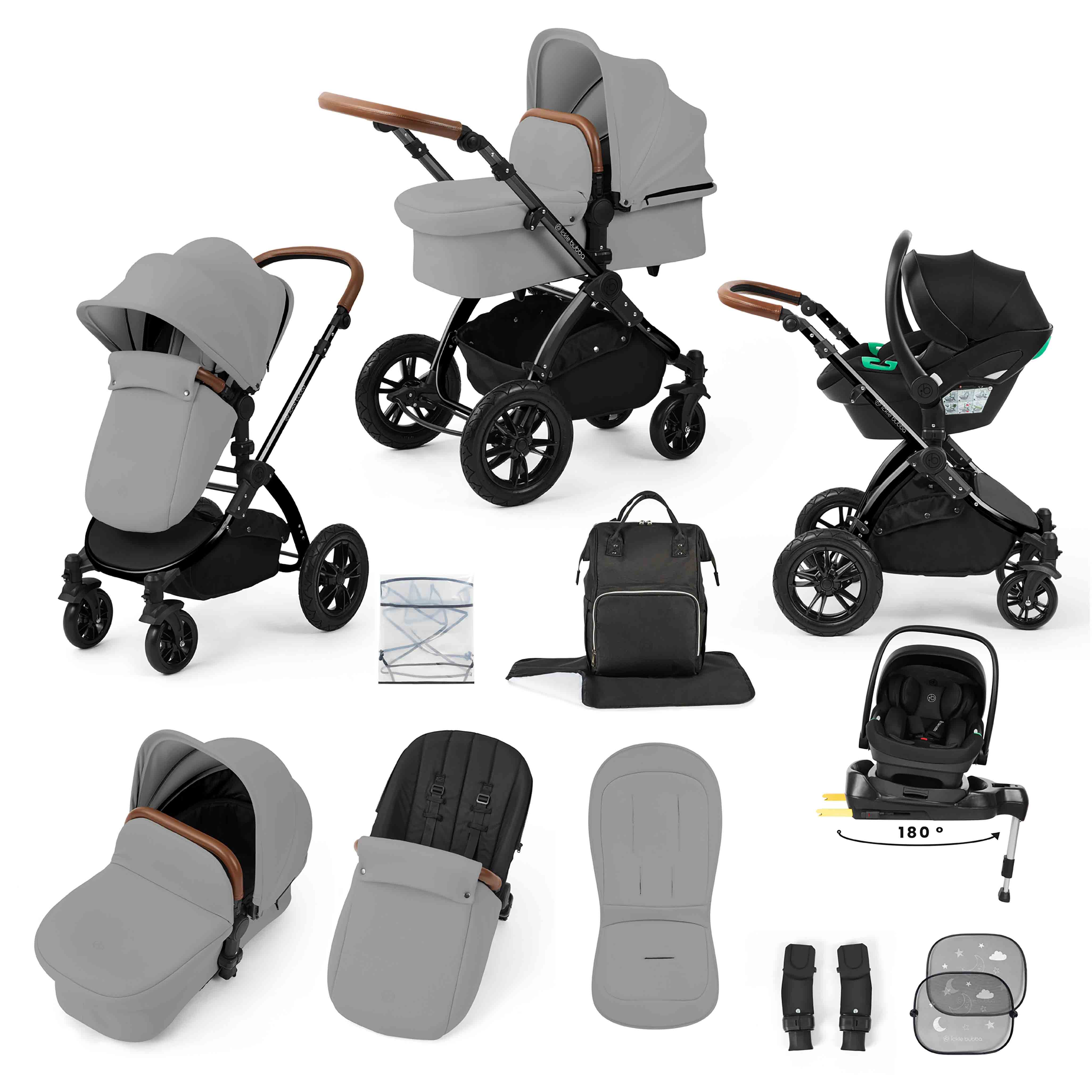 Stomp Luxe All-in-One Nimbus 180° Spin i-Size Reisesystem mit ISOFIX-Basis