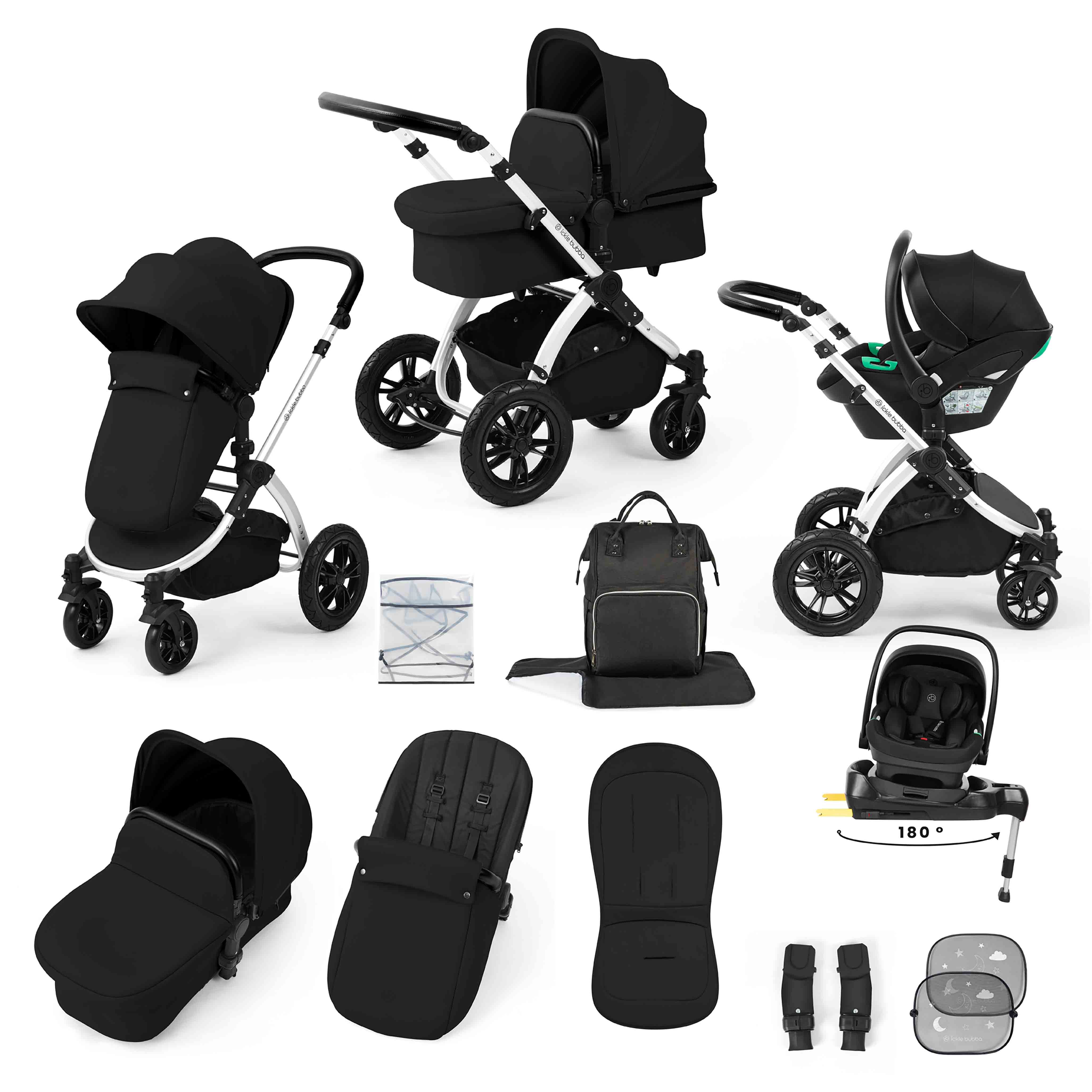 Stomp Luxe All-in-One Nimbus 180° Spin i-Size Reisesystem mit ISOFIX-Basis