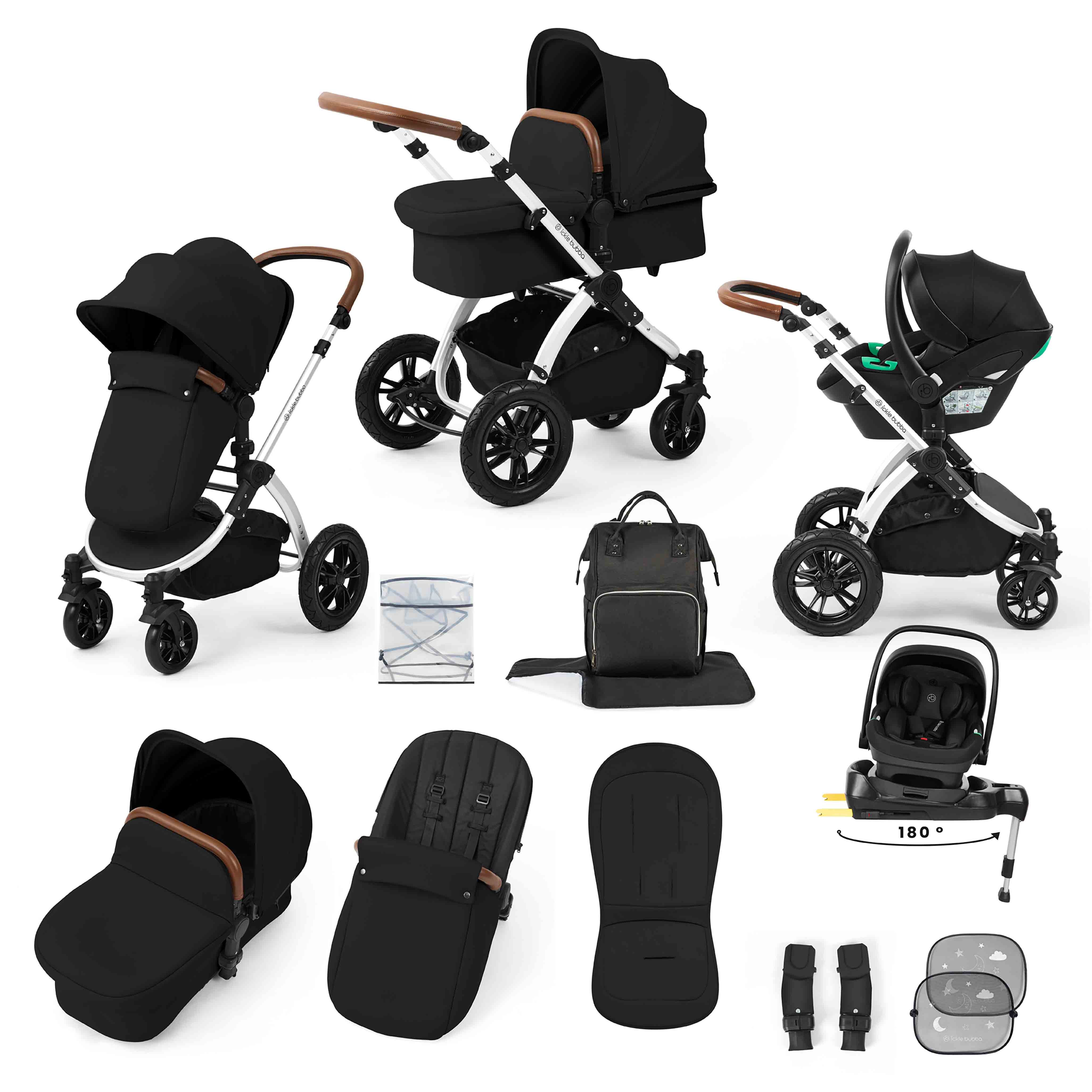 Stomp Luxe All-in-One Nimbus 180° Spin i-Size Reisesystem mit ISOFIX-Basis