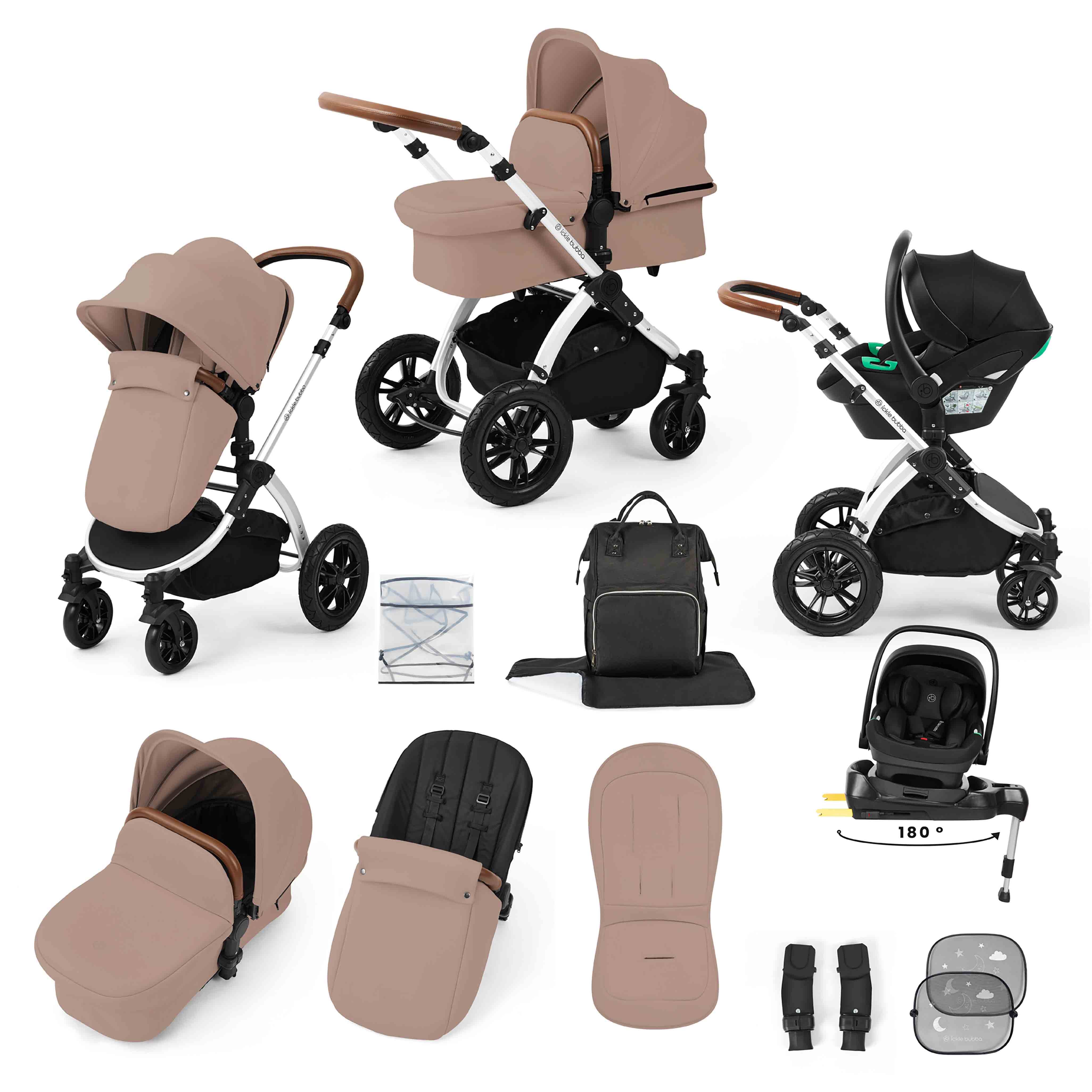 Stomp Luxe All-in-One Nimbus 180° Spin i-Size Reisesystem mit ISOFIX-Basis