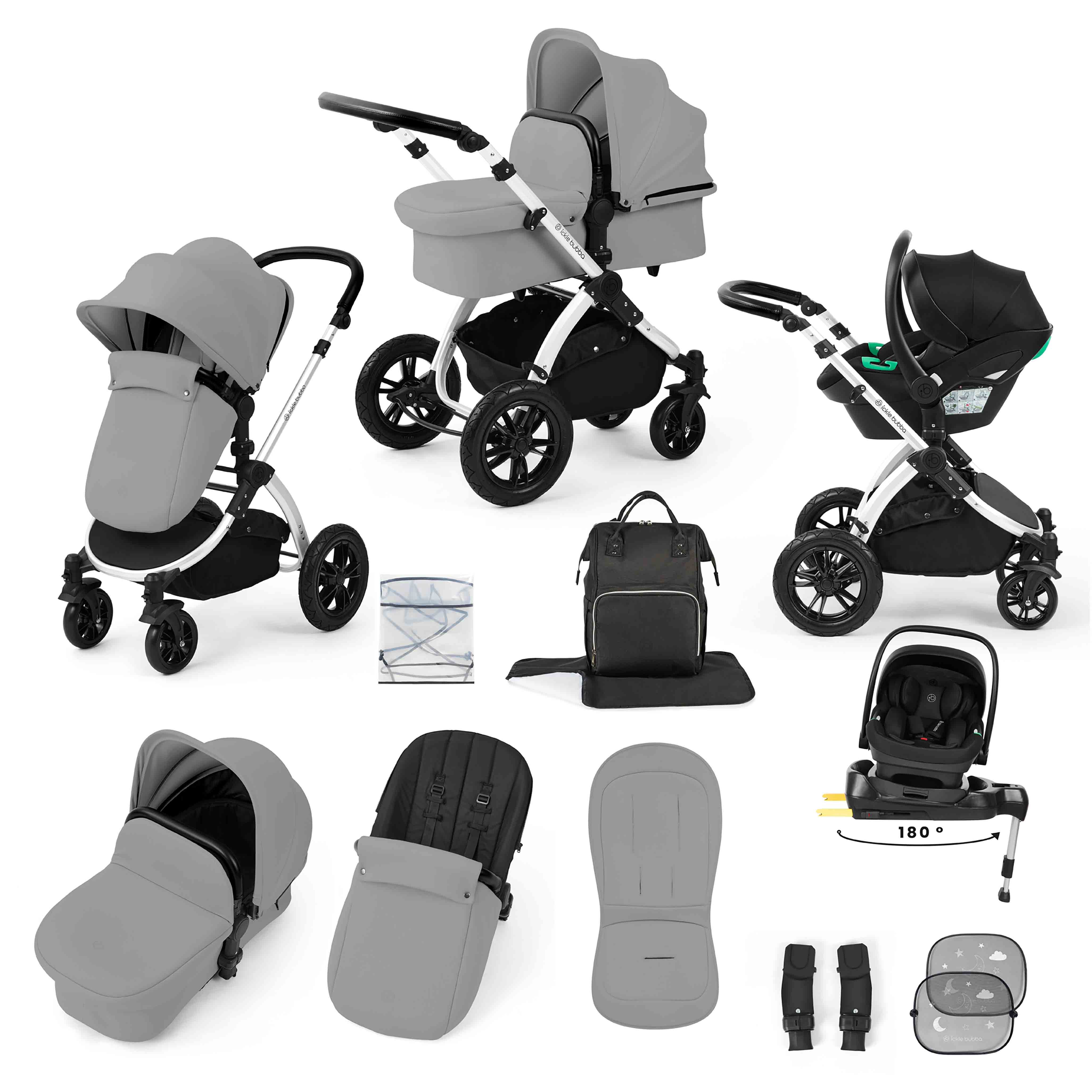 Stomp Luxe All-in-One Nimbus 180° Spin i-Size Reisesystem mit ISOFIX-Basis