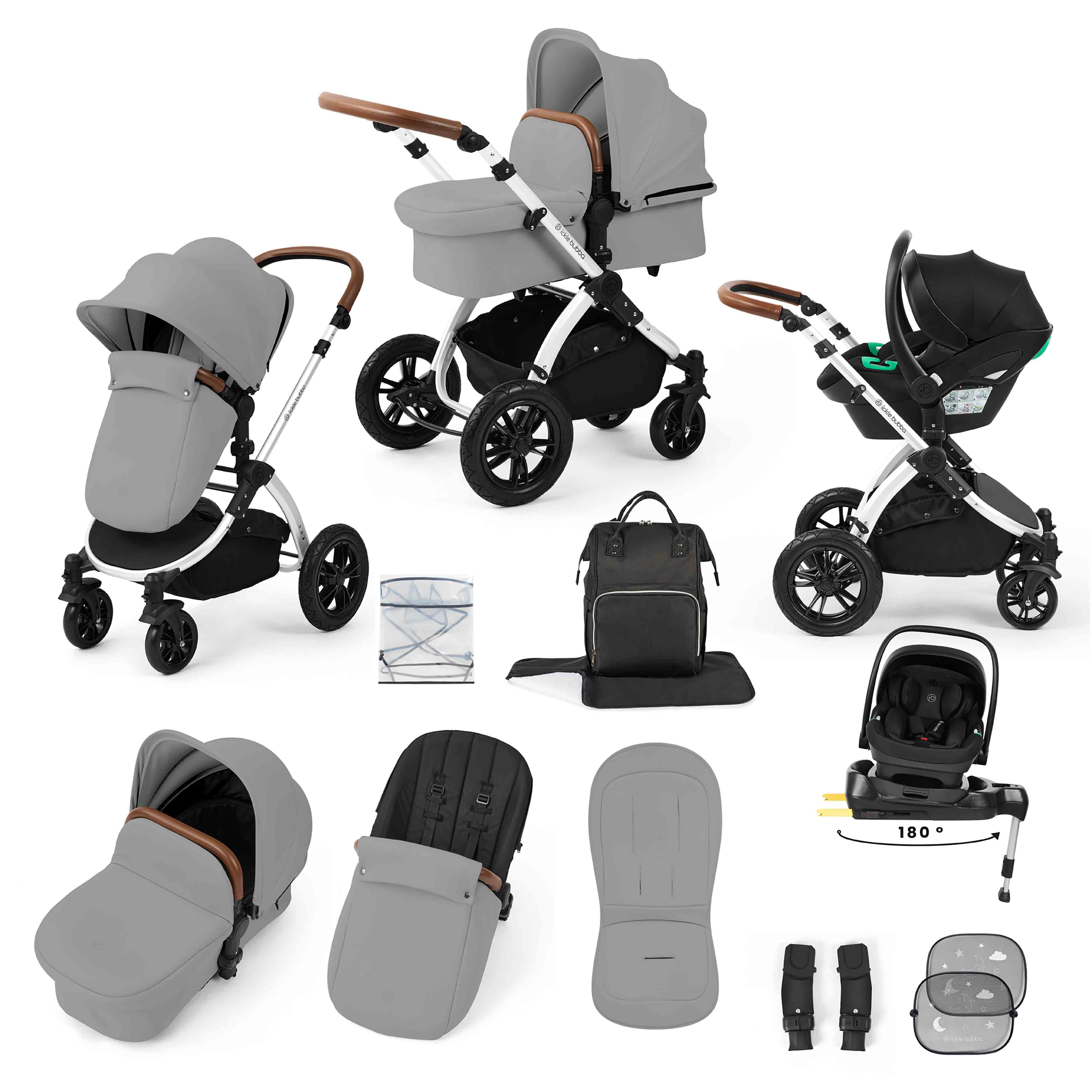 Stomp Luxe All-in-One Nimbus 180° Spin i-Size Reisesystem mit ISOFIX-Basis