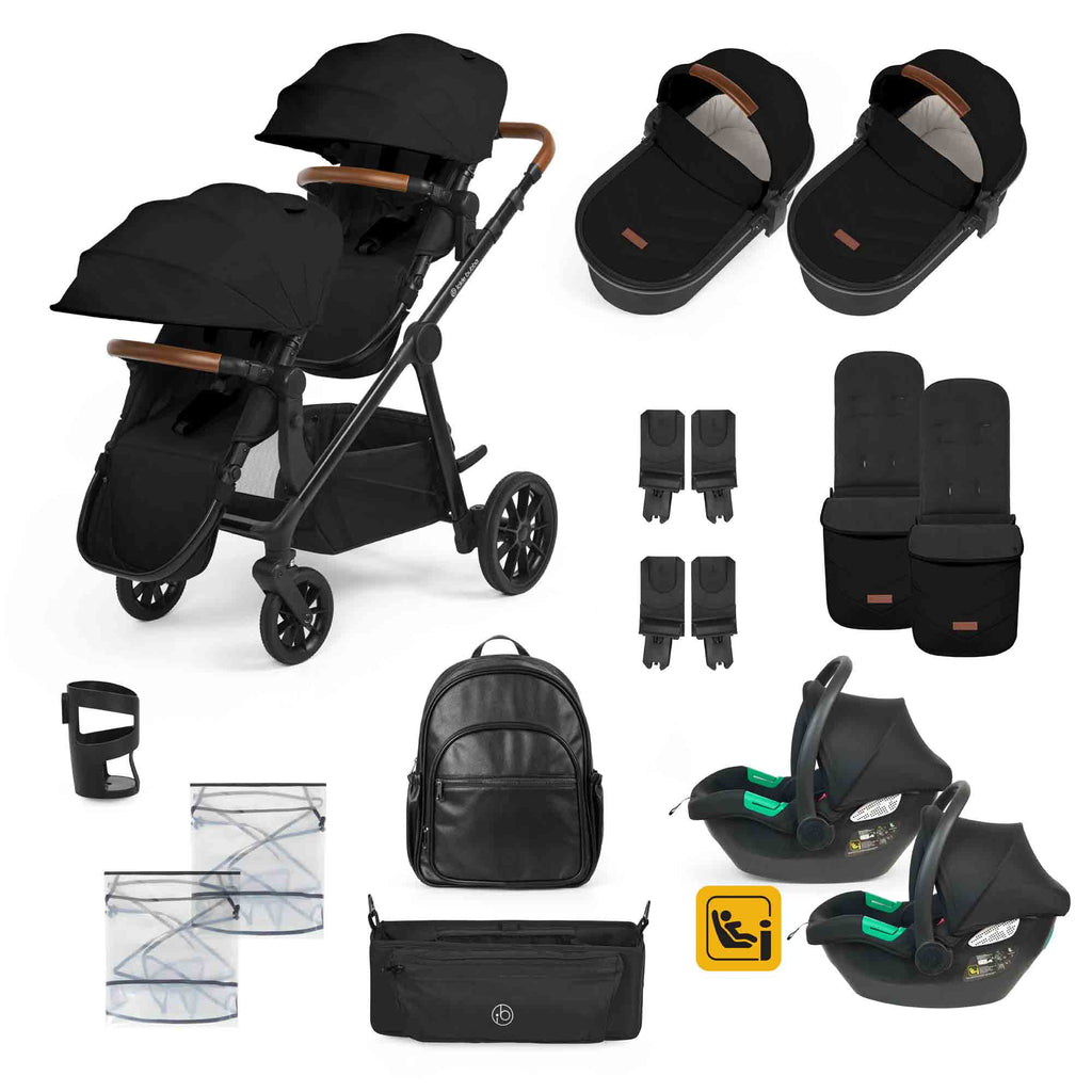 Virgo Twin 16-teiliges Reisesystem mit i-Size Cirrus Autositzen